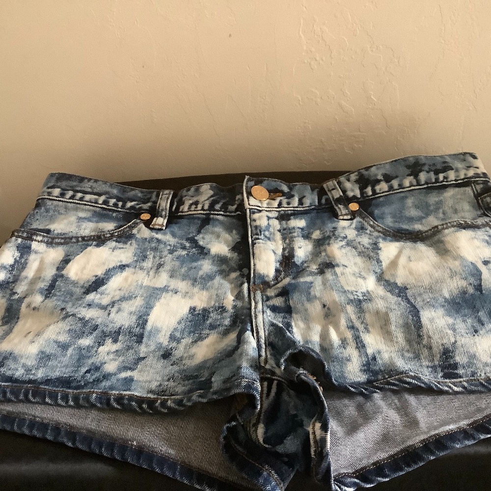 Tory Burch Short Short Blue/White Sz 32